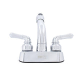 WASSERMAN FAUCETS Dual Handle Pull out Sprayer Laundry Utility Faucet with Washerless Cartridge in Chrome