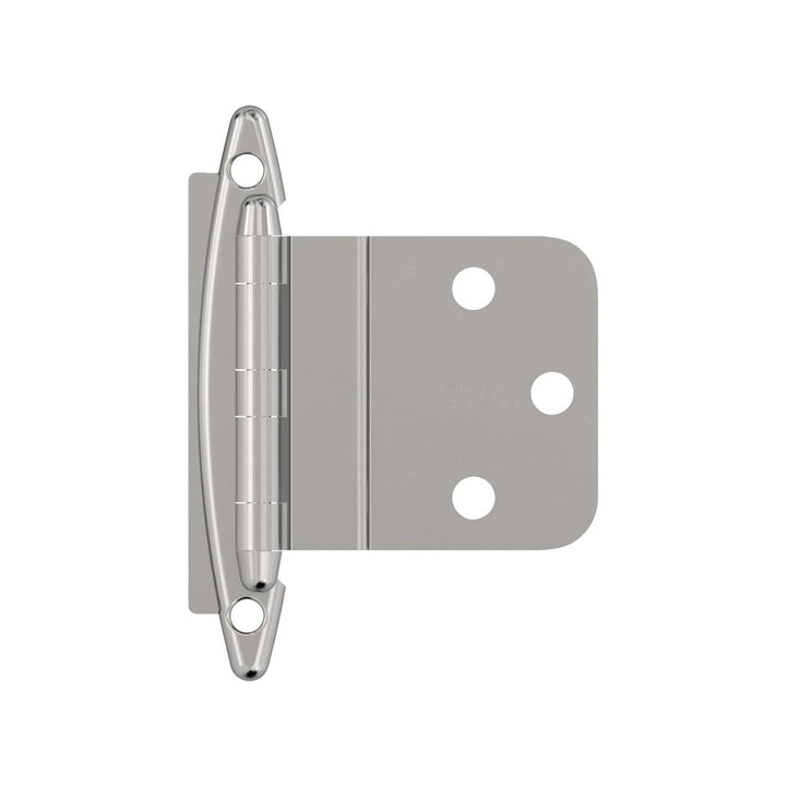Amerock 3/8 in. (10 mm) Oil-Rubbed Bronze Inset Non Self-Closing Face-Mount Hinge, 2-Pack
