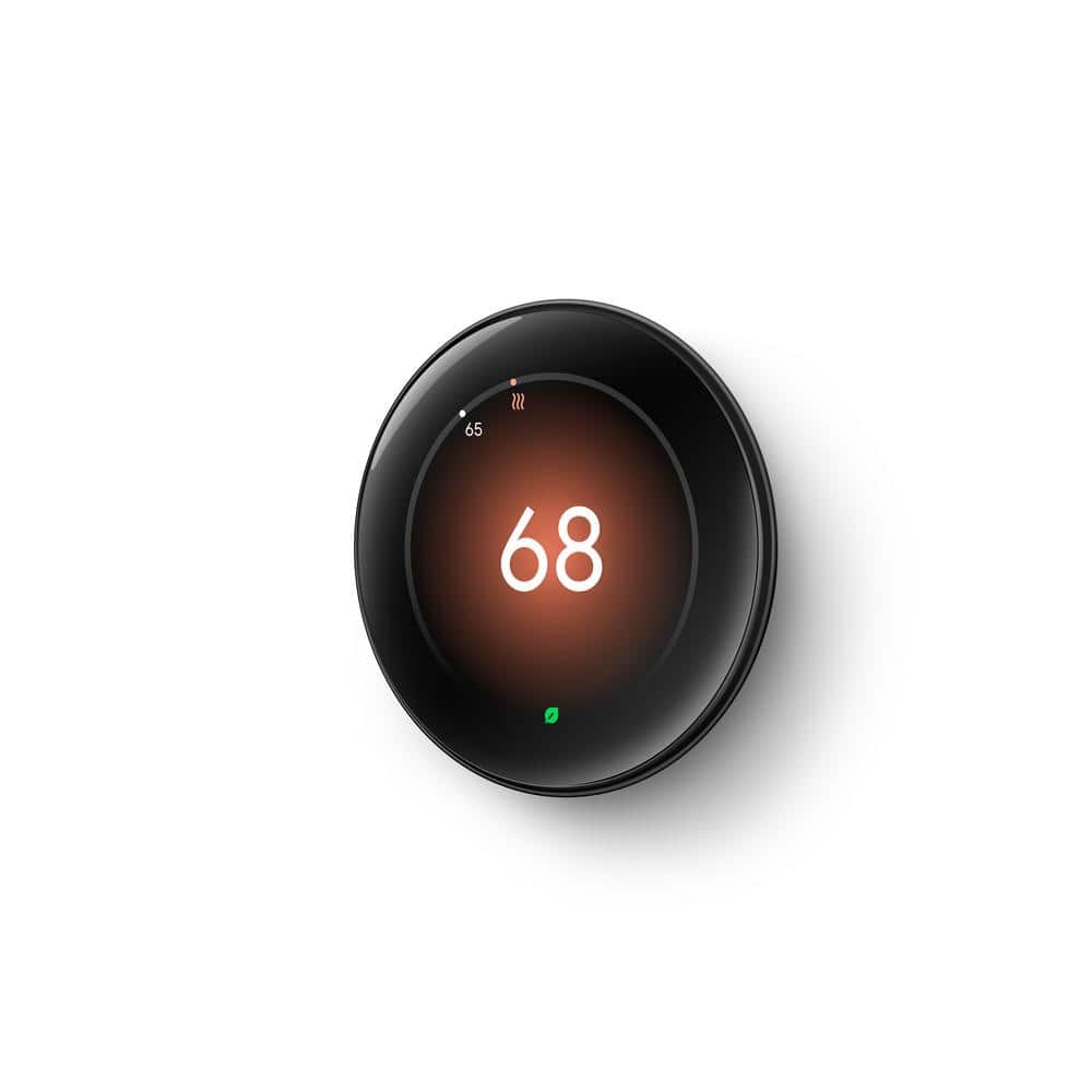 Google Nest Learning Thermostat (4th Gen) with Nest Temperature Sensor (2nd Gen) 2-Pack - Polished Obsidian