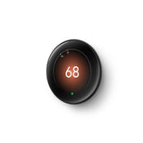 Google Nest Learning Thermostat (4th Gen) with Nest Temperature Sensor (2nd Gen) 2-Pack - Polished Obsidian