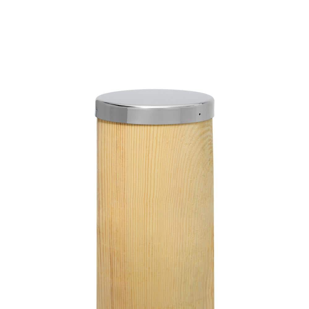 Protectyte 7 1/4 in. Diameter Stainless-Steel Piling Cap Pan Style