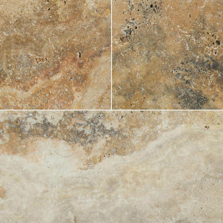 MSI Porcini Gold 2 cm. x 16 in. x 24 in. Tumbled Travertine Paver Tile 2.66 sq. ft.)
