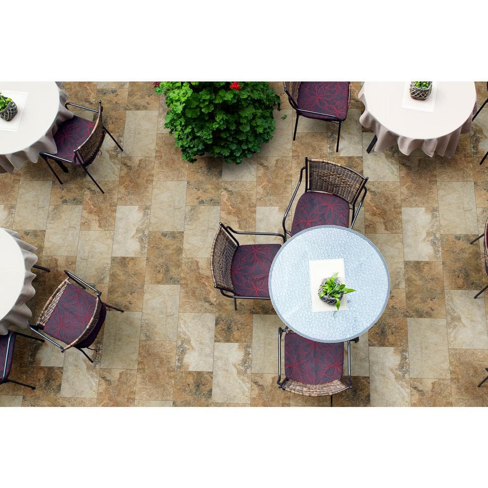 MSI Porcini Gold 2 cm. x 16 in. x 24 in. Tumbled Travertine Paver Tile (160.2 sq. ft./Pallet)