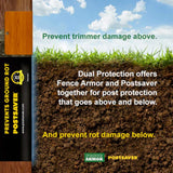 Post Saver 3.5 in. x 3.5 in. (4x4) or 4.7 in. Dia Rot Protection Sleeve (10-Pack)