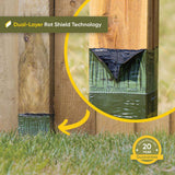Post Saver 3.5 in. x 3.5 in. (4x4) or 4.7 in. Dia Rot Protection Sleeve (10-Pack)