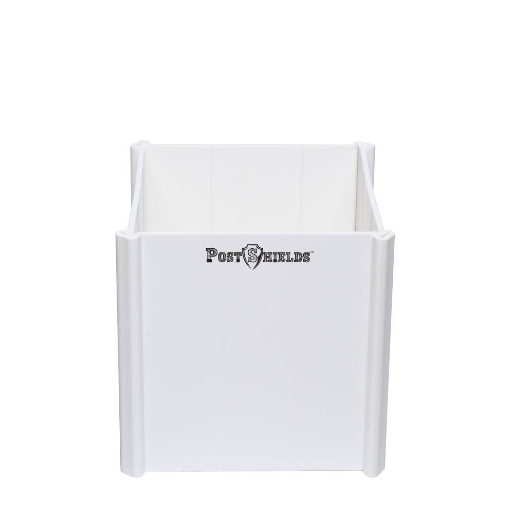 Post Shields 3.5 in. x 3.5 in. x 4 in. H Post Wrap in White