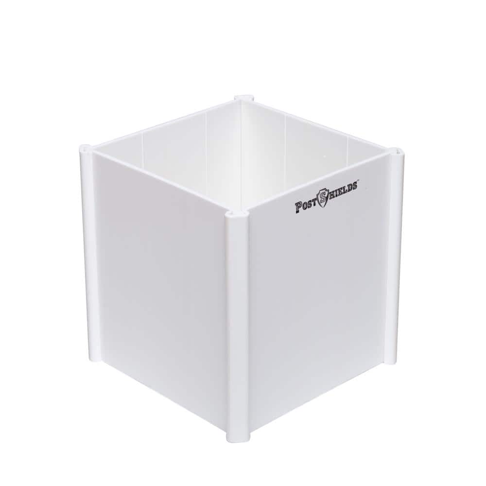 Post Shields 3.5 in. x 3.5 in. x 4 in. H Post Wrap in White