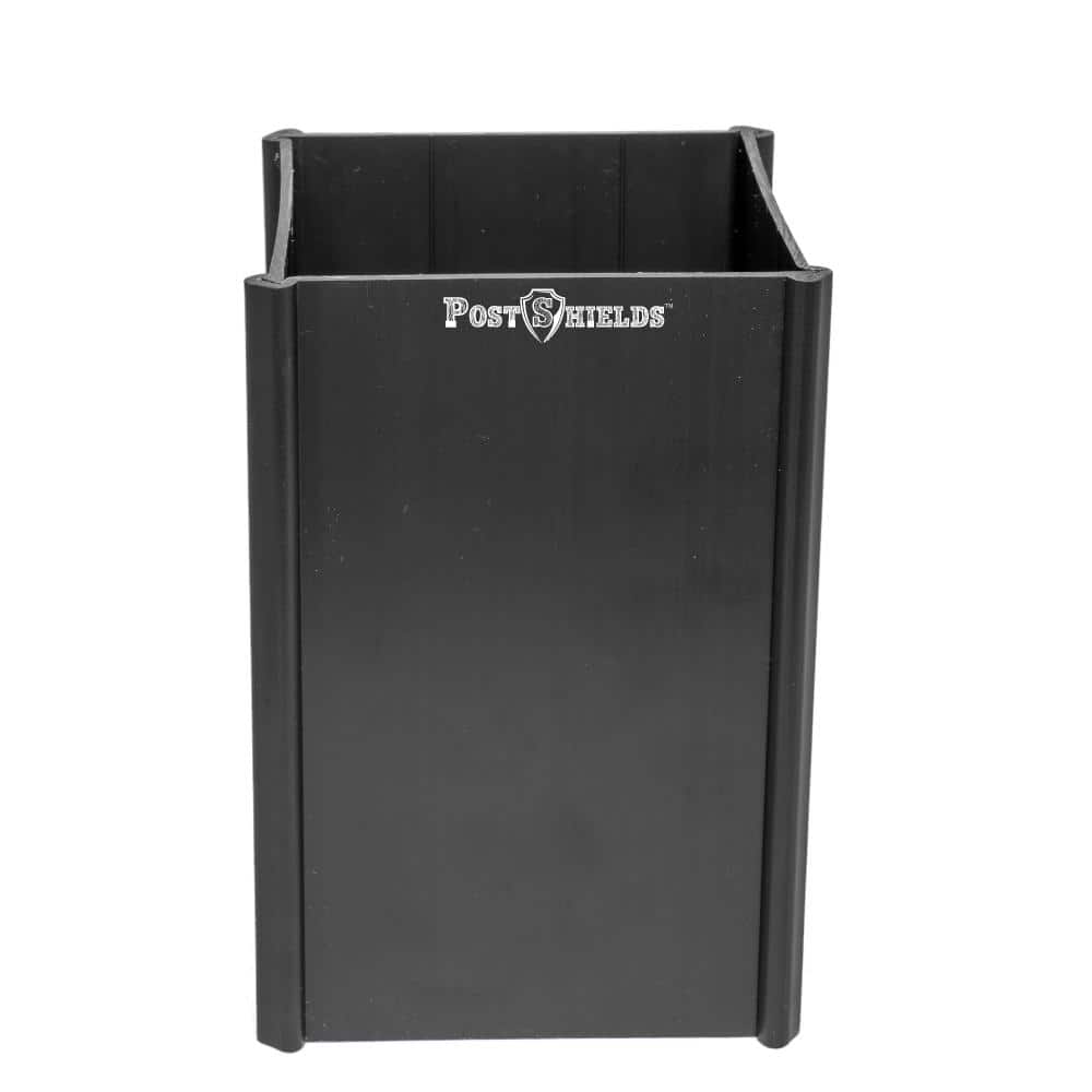 Post Shields 3.5 in. x 3.5 in. x 6 in. H Black Post Wrap