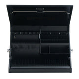 Montezuma 31 in. W x 15 in. D Portable Triangle Top Tool Chest for Sockets, Wrenches and Screwdrivers in Black Powder Coat