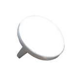 EZ Handrail 1.9 in. Aluminum Round ADA Handrail White Endcap