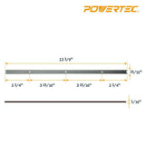 POWERTEC 13 in. High Speed Steel Planer Knives for RIDGID R4330, R4331, TP1300LS (6-Pack)