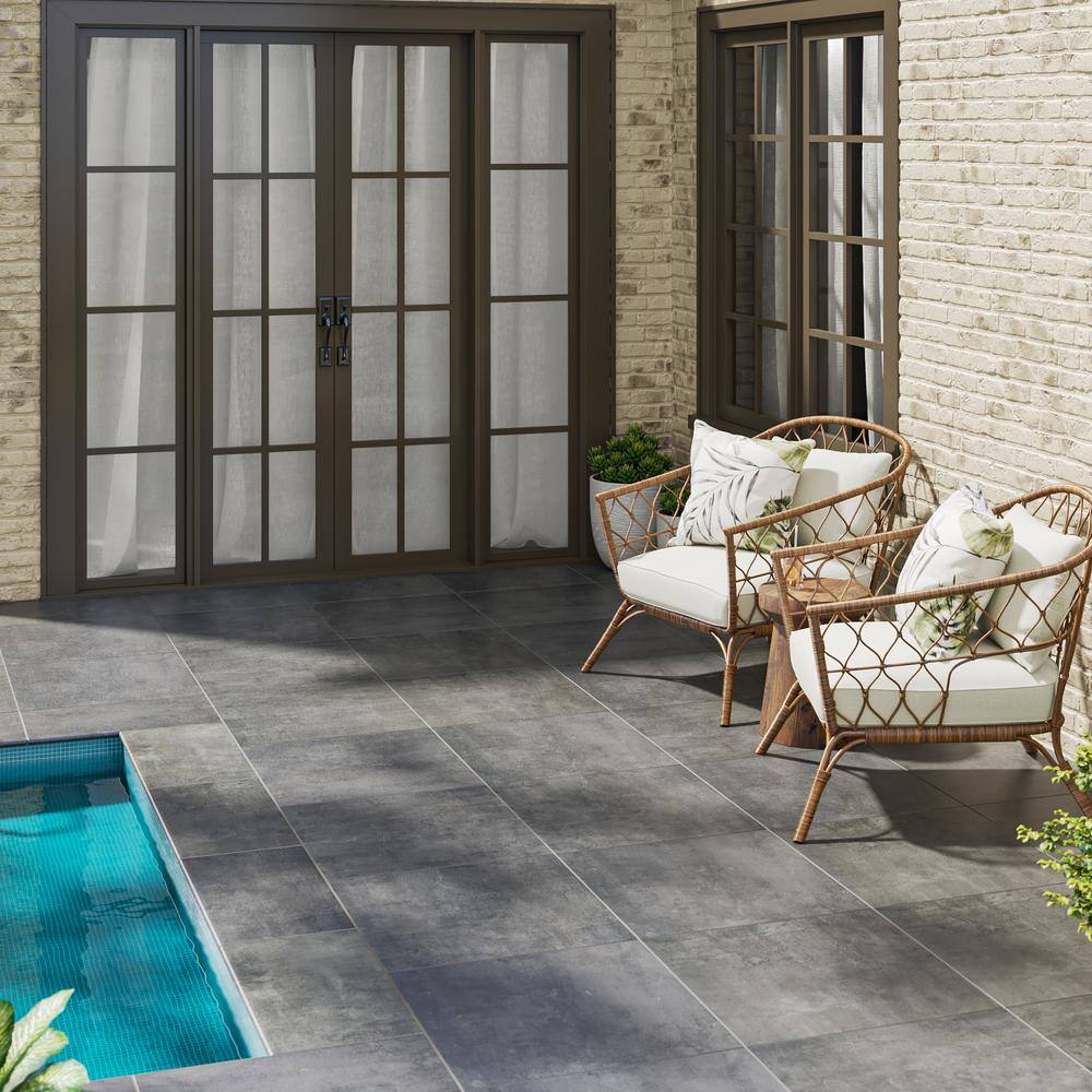 MSI Praia Grey 24 in. x 24 in. Matte Porcelain Paver Floor Tile (224 sq. ft. / Pallet)