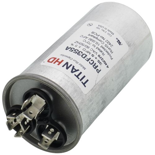 Titan HD PRCFD355A capacitor - detail view (Product Type: Capacitor; Voltage: 440/370V)