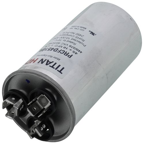 Titan HD PRCFD4510A capacitor - detail view (Product Type: Capacitor; Voltage: 440/370V)