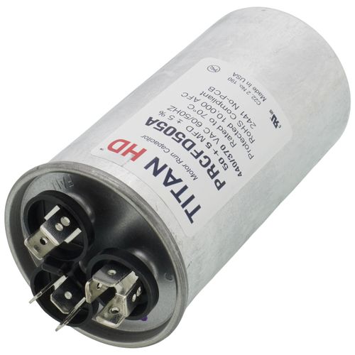 Titan HD PRCFD505A capacitor - detail view (Product Type: Capacitor; Voltage: 440/370V)