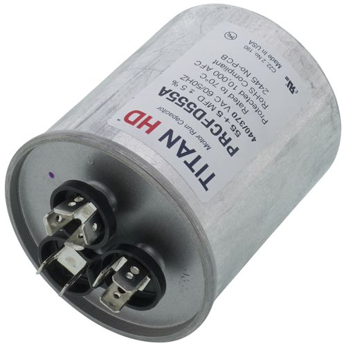 Titan HD PRCFD555A capacitor - detail view (Product Type: Capacitor; Voltage: 440/370V)