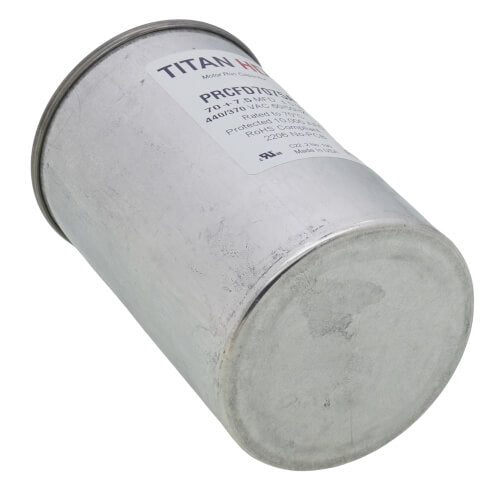 Titan HD PRCFD7075A capacitor - side view (Product Type: Capacitor; Voltage: 440/370V)