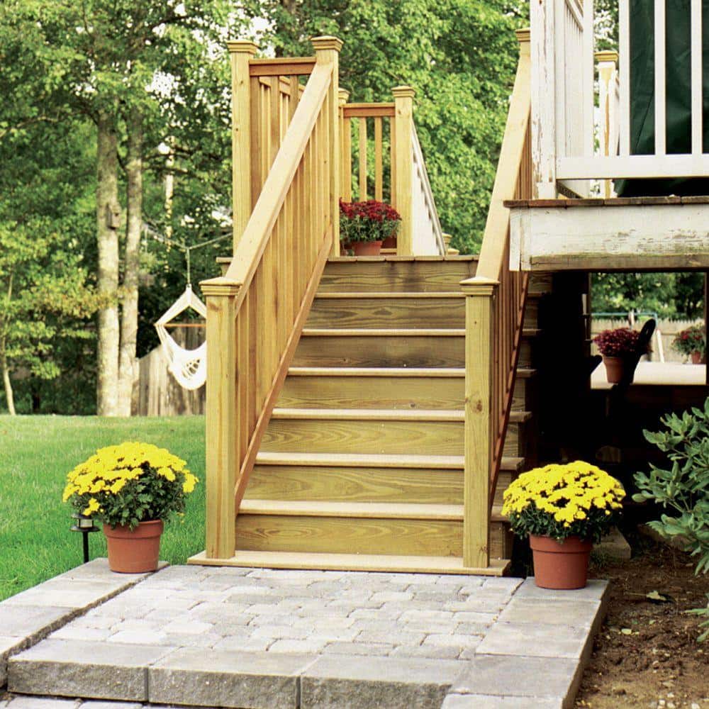 ProWood 6-Step Ground Contact Pressure Treated Pine Stair Stringer