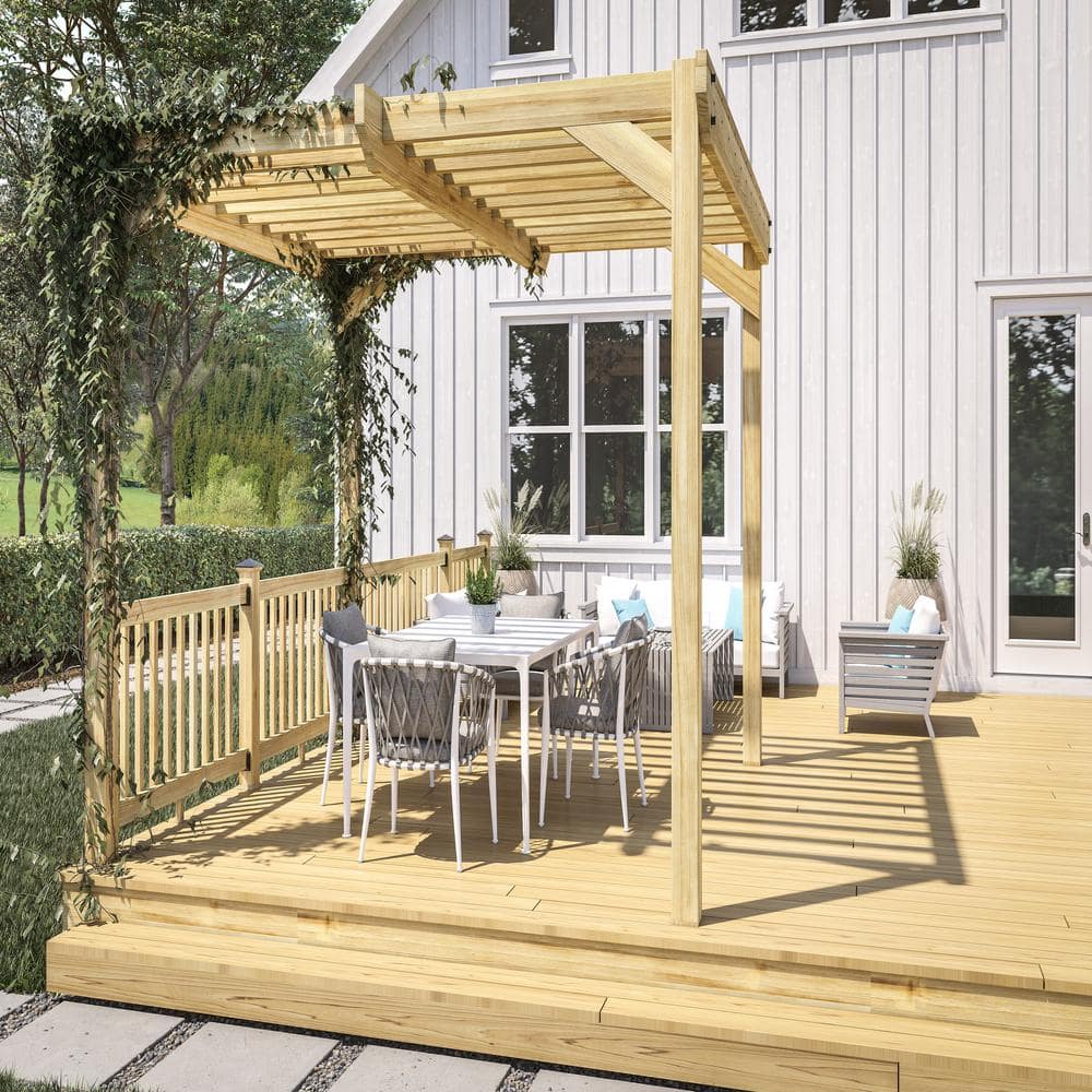 ProWood 8-Step Ground Contact Pressure Treated Pine Stair Stringer
