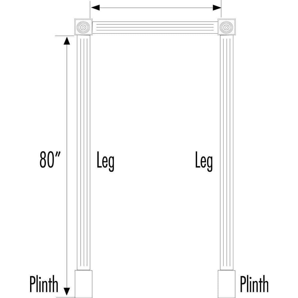 Unbranded 11/16 in. x 3-3/8 in. x 84 in. Primed Pine Finger-Jointed Casing Moulding Set (7-Piece)