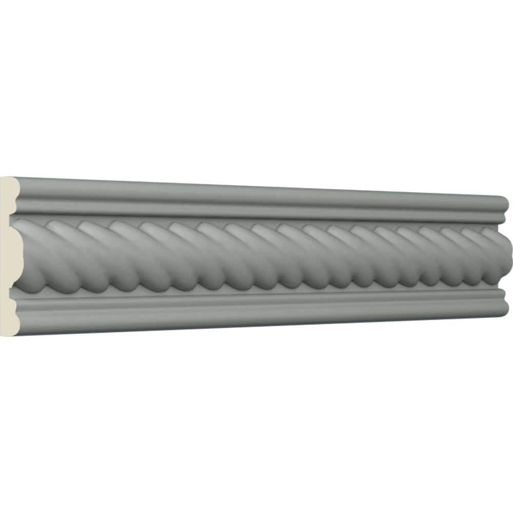 Ekena Millwork 1/2 in. x 2 in. x 94-1/2 in. Polyurethane Alexandria Rope Casing