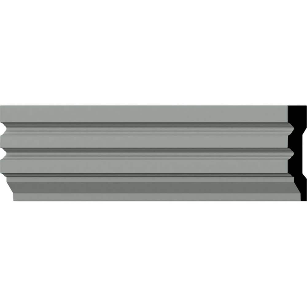 Ekena Millwork 5/8 in. x 3-1/8 in. x 94-1/2 in. Polyurethane Hillsborough Window and Door Casing Moulding