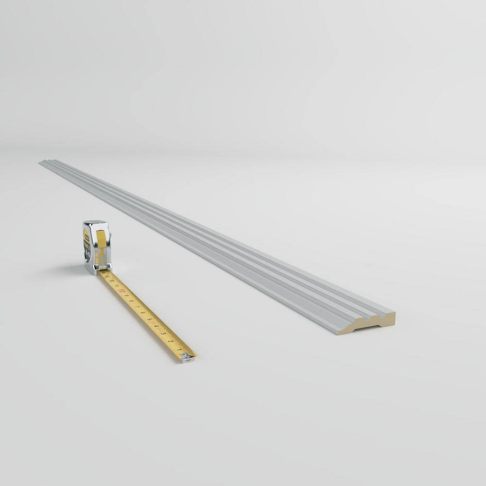 Ekena Millwork 5/8 in. x 3-1/8 in. x 94-1/2 in. Polyurethane Hillsborough Window and Door Casing Moulding