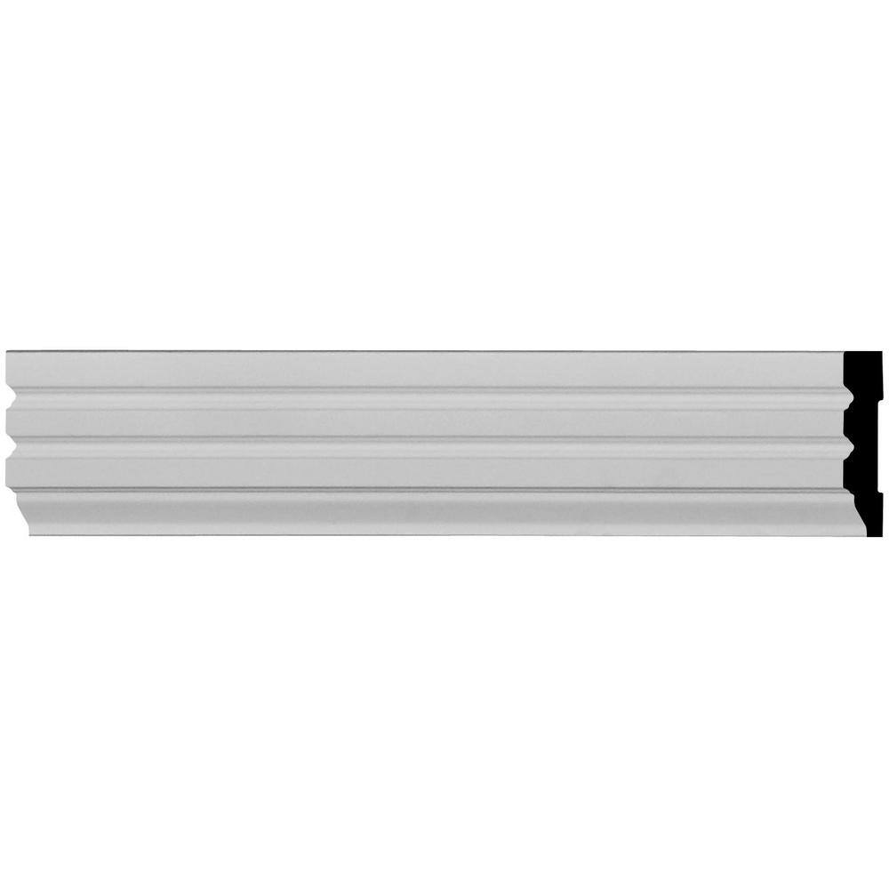 Ekena Millwork 5/8 in. x 3-1/8 in. x 94-1/2 in. Polyurethane Hillsborough Window and Door Casing Moulding