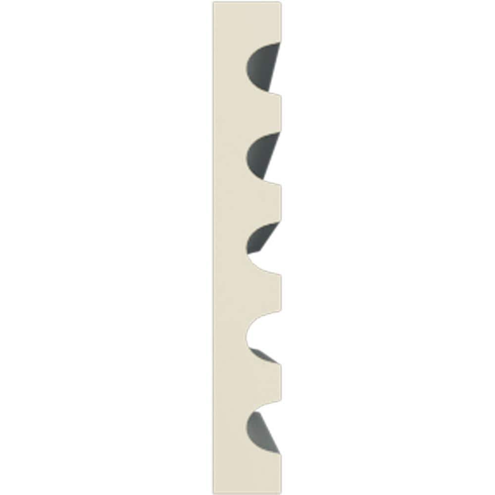 Ekena Millwork 5/8 in. x 5-1/8 in. x 78-3/4 in. Primed Polyurethane Fluted Casing