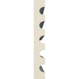 Ekena Millwork 5/8 in. x 5-1/8 in. x 78-3/4 in. Primed Polyurethane Fluted Casing