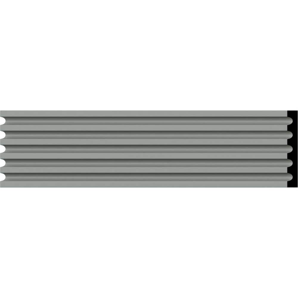Ekena Millwork 5/8 in. x 5-1/8 in. x 78-3/4 in. Primed Polyurethane Fluted Casing