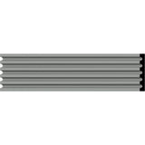 Ekena Millwork 5/8 in. x 5-1/8 in. x 78-3/4 in. Primed Polyurethane Fluted Casing