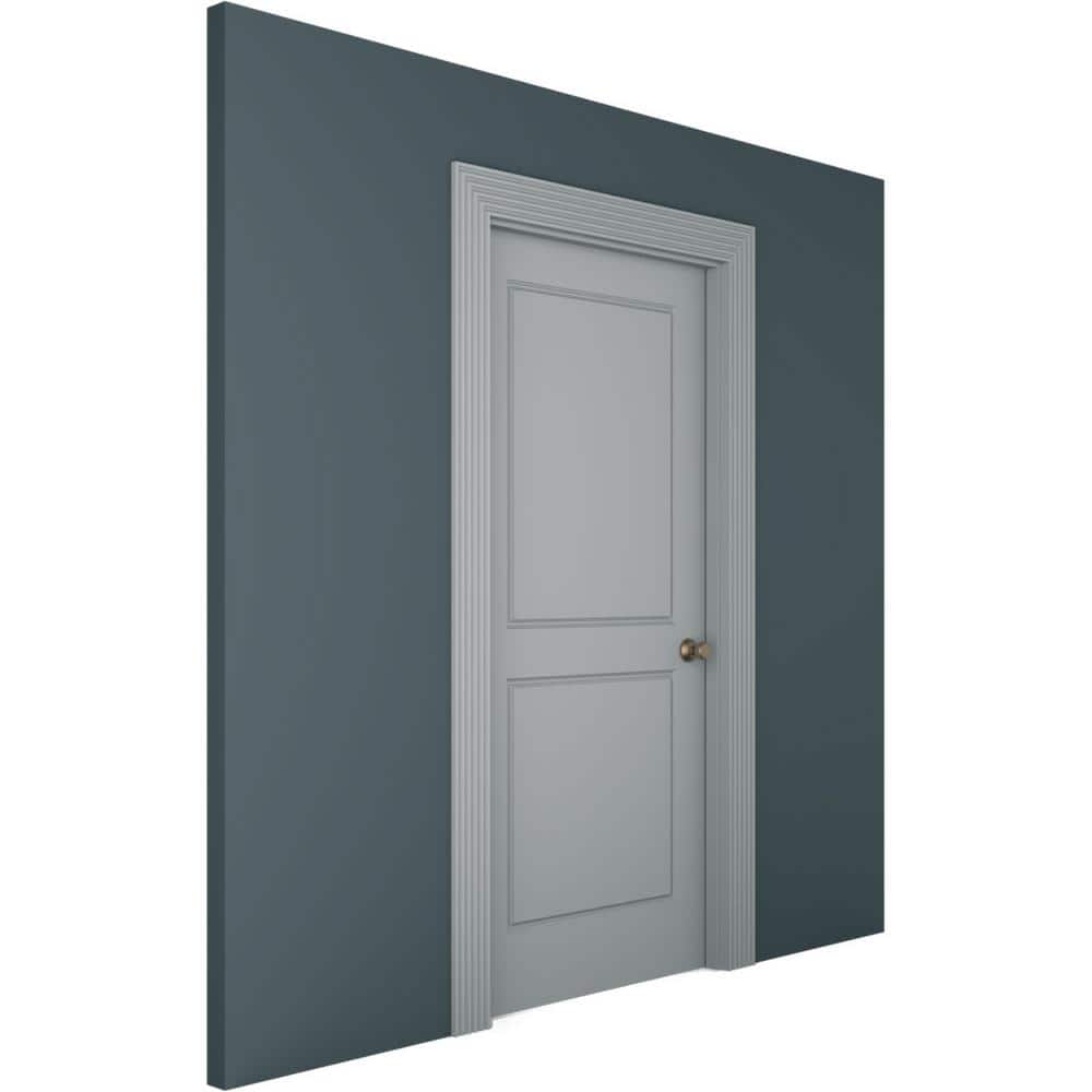 Ekena Millwork 5/8 in. x 5-1/8 in. x 78-3/4 in. Primed Polyurethane Fluted Casing