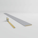 Ekena Millwork 5/8 in. x 5-1/8 in. x 78-3/4 in. Primed Polyurethane Fluted Casing