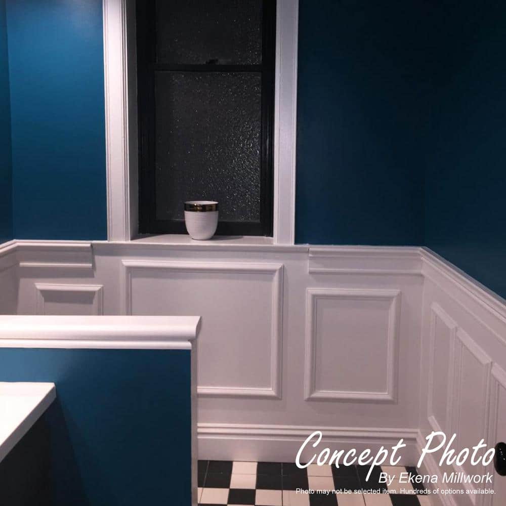 Ekena Millwork 5/8 in. x 5-1/8 in. x 78-3/4 in. Primed Polyurethane Fluted Casing