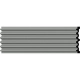 Ekena Millwork 1 in. x 7 in. x 78-3/4 in. Primed Polyurethane Fluted Casing