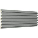 Ekena Millwork 1 in. x 7 in. x 78-3/4 in. Primed Polyurethane Fluted Casing