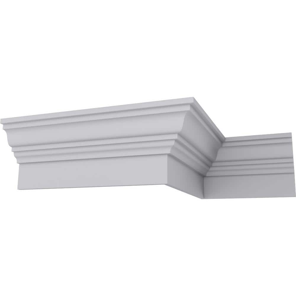 Ekena Millwork 7-1/8 in. x 12-1/8 in. x 94-1/2 in. Polyurethane Fascia Moulding