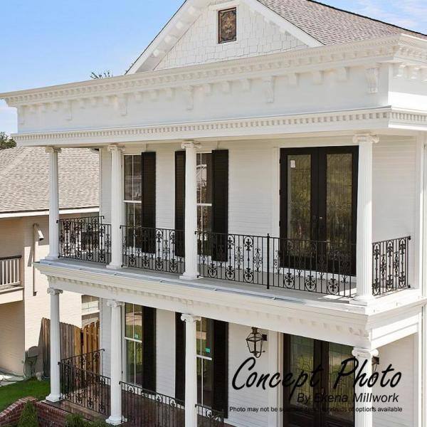 Ekena Millwork 7-1/8 in. x 12-1/8 in. x 94-1/2 in. Polyurethane Fascia Moulding