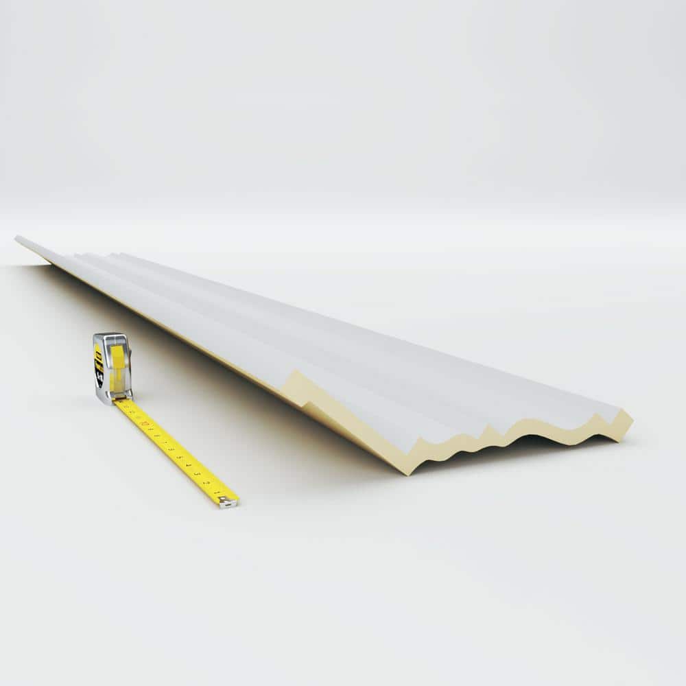 Ekena Millwork 7-1/8 in. x 12-1/8 in. x 94-1/2 in. Polyurethane Fascia Moulding