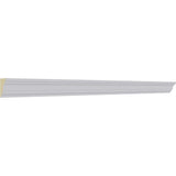 Ekena Millwork 5/8 in. x 7/8 in. x 94-1/2 in. Polyurethane Edinburgh Traditional Smooth Crown Moulding