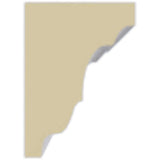 Ekena Millwork 5/8 in. x 7/8 in. x 94-1/2 in. Polyurethane Edinburgh Traditional Smooth Crown Moulding