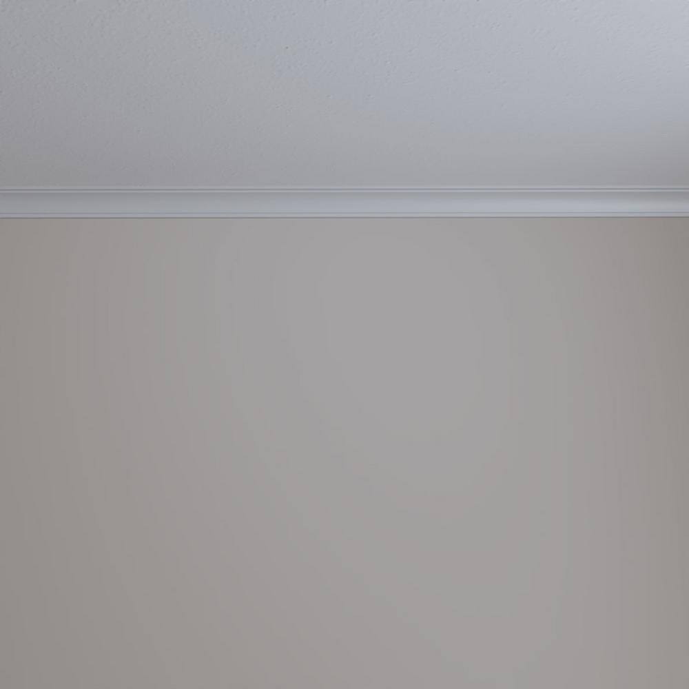 Ekena Millwork 1-1/2 in. x 1-1/2 in. x 94-1/2 in. Polyurethane Tyrone Smooth Crown Moulding