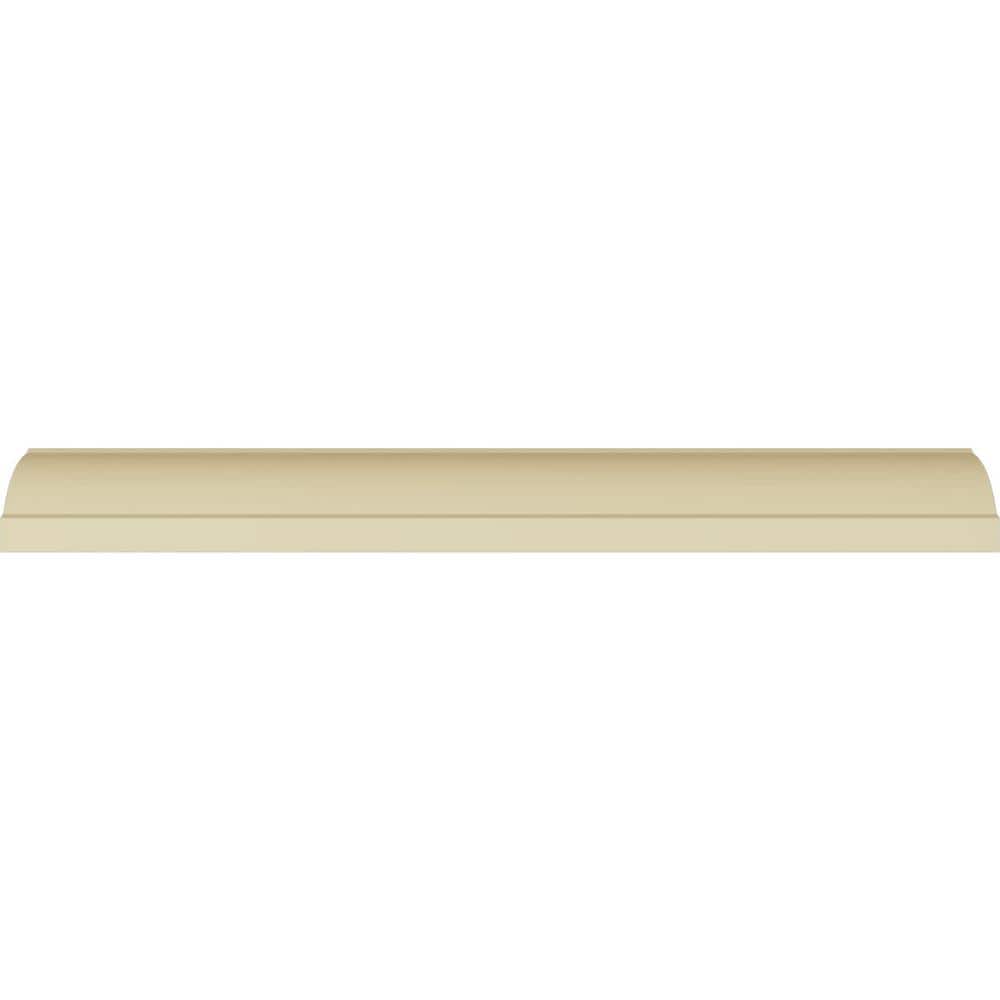 Ekena Millwork 1-1/2 in. x 1-1/2 in. x 94-1/2 in. Polyurethane Tyrone Smooth Crown Moulding