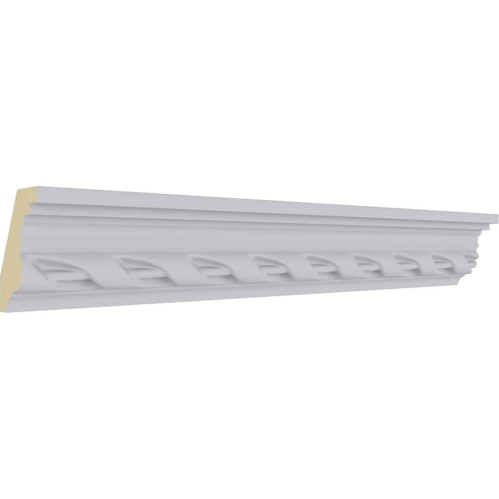 Ekena Millwork 1-5/8 in. x 2-1/8 in. x 94-1/2 in. Polyurethane Valeriano Crown Moulding