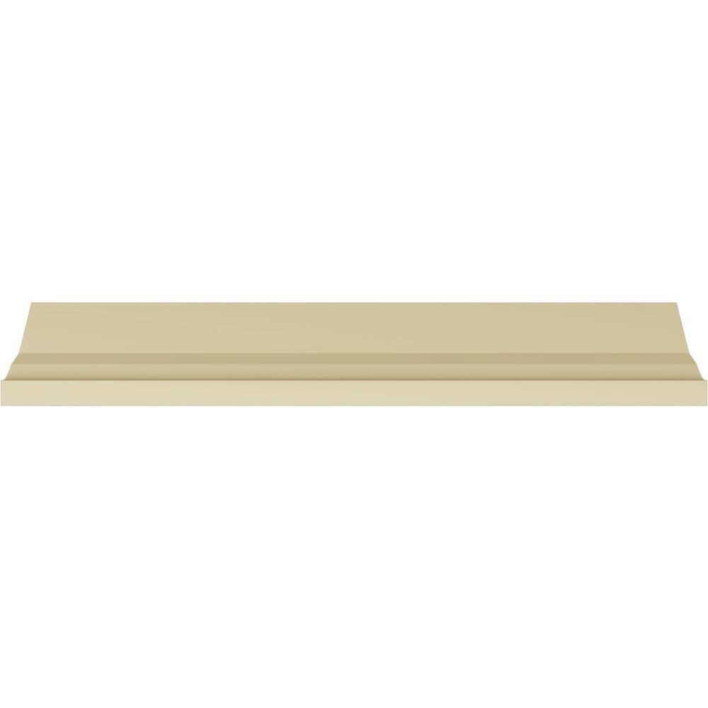 Ekena Millwork 2-5/8 in. x 2-3/4 in. x 94-1/2 in. Polyurethane Ashur Crown Moulding