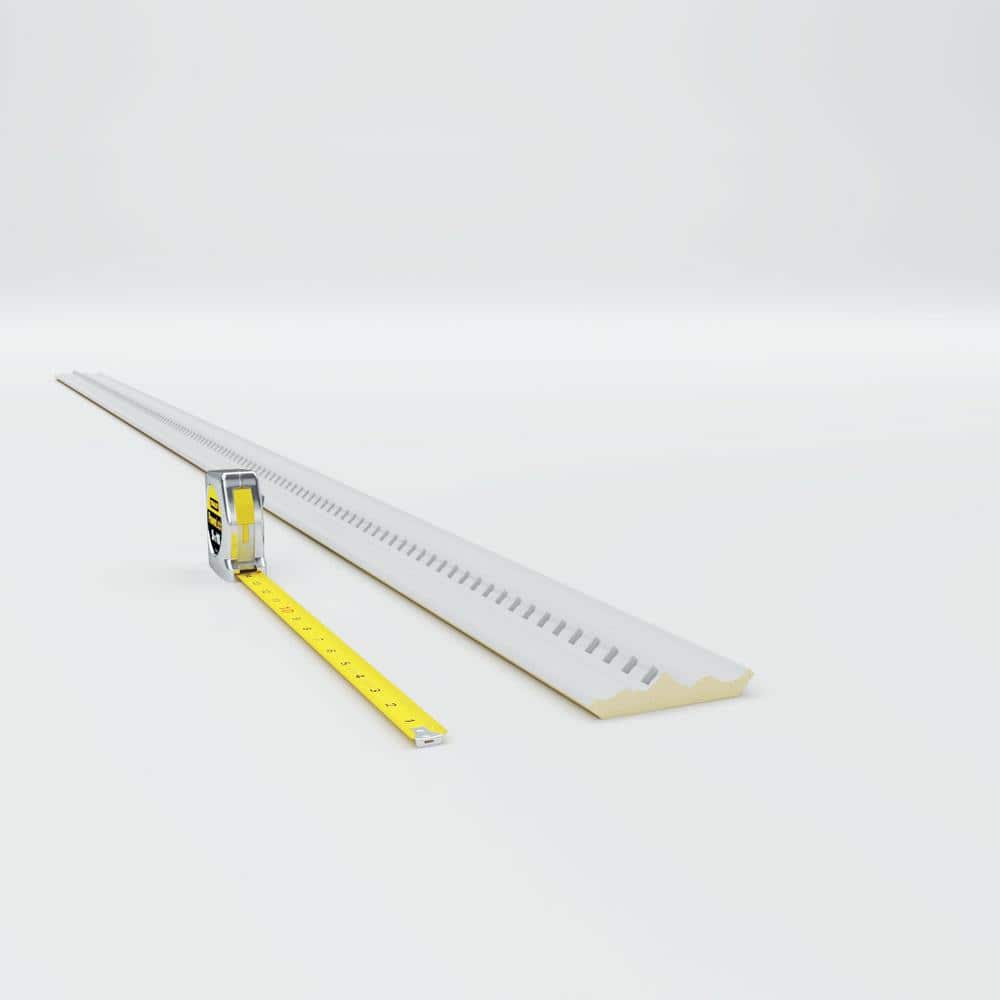 Ekena Millwork 2-3/4 in. x 2-3/4 in. x 94-1/2 in. Polyurethane Dentil Crown Moulding