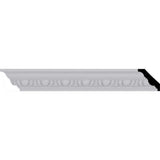 Ekena Millwork 2-1/8 in. x 2-1/8 in. x 94-1/2 in. Polyurethane Egg and Dart Crown Moulding