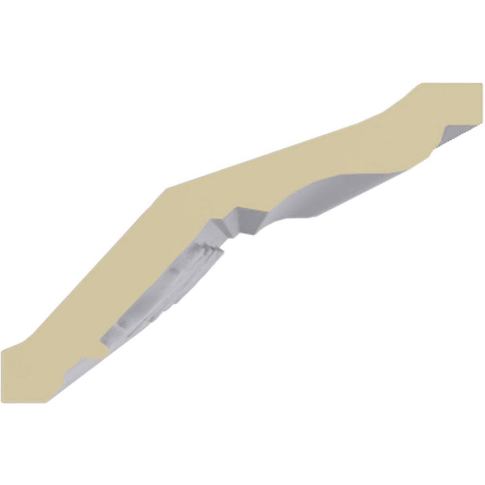 Ekena Millwork 2-7/8 in. x 2-1/2 in. x 94-1/2 in. Polyurethane Miller Crown Moulding