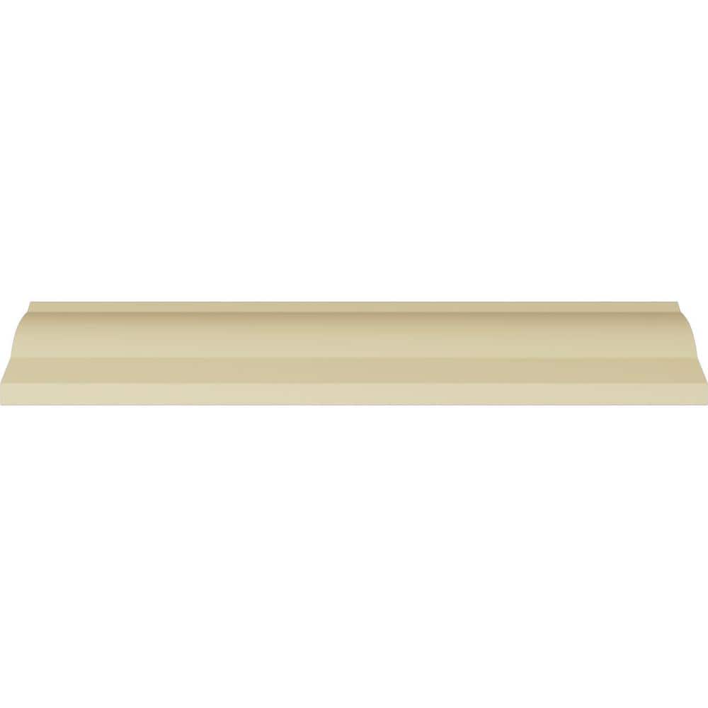 Ekena Millwork 2-3/4 in. x 2-3/4 in. x 94-1/2 in. Polyurethane Tristan Crown Moulding